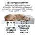 FurHaven Plush & Suede Full Support Orthopedic Sofa Pet Bed for Dogs & Cats - Gray image thumbnail 5