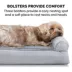 FurHaven Plush & Suede Full Support Orthopedic Sofa Pet Bed for Dogs & Cats - Gray image thumbnail 7