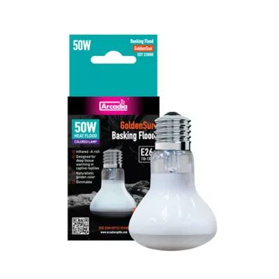 Arcadia Reptile GoldenSun® Basking Flood Light Basking Heat Bulb - 50-75 watt - Image 3