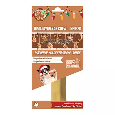 Product Gingerbread Yak Dog Chew, Cheese