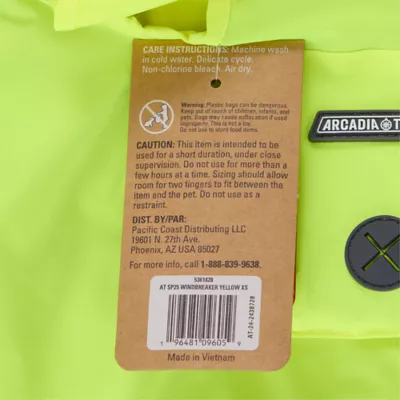 Product Arcadia Trail® Waterproof Dog Windbreaker