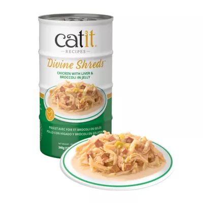 Catit Divine Shreds Wet Cat Food - Jelly, 4ct - Image 2