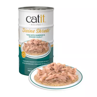 Catit Divine Shreds Wet Cat Food - Jelly, 4ct - Image 1