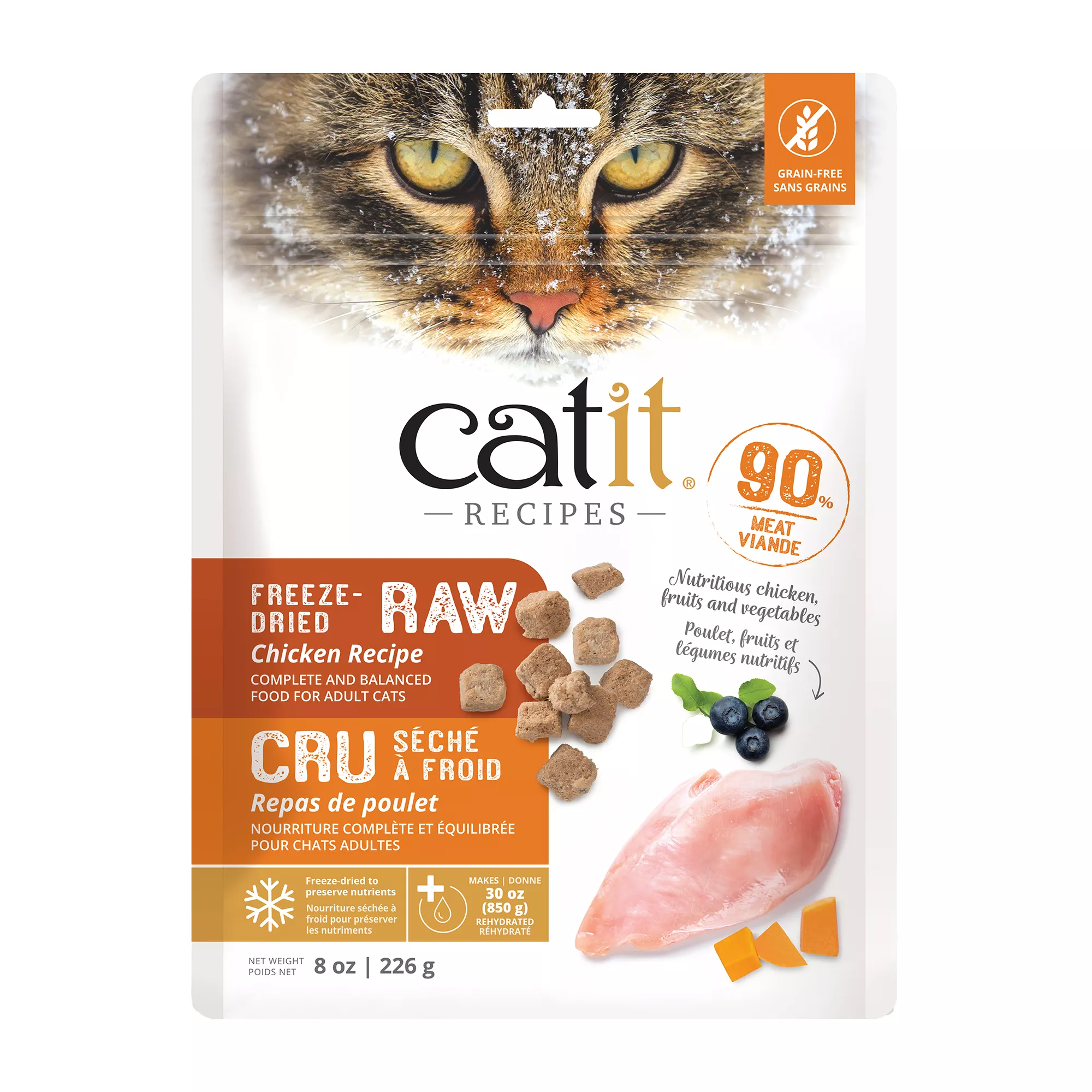 Catit Recipes Cat Food Freeze Dried Raw - Chicken Recipe