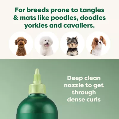 Product Earth Rated 3-in-1 Dog Shampoo for Curly-Coated & Wavy-Coated Dogs, White Tea & Basil Scent