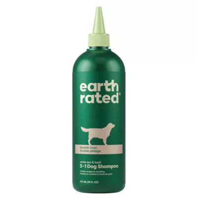 Product Earth Rated 3-in-1 Dog Shampoo for Double-Coated Dogs, White Tea & Basil Scent