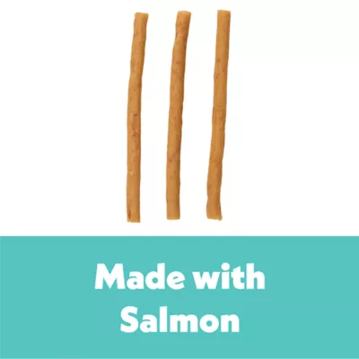 Product Wiggles and Wags Salmon Meaty Slim Sticks 6 OZ