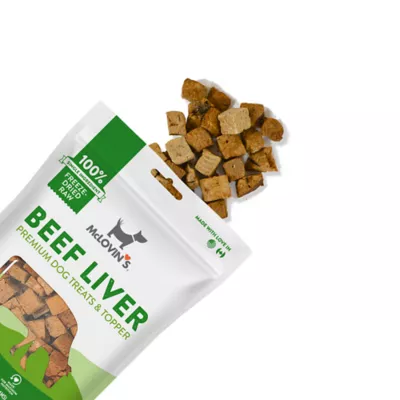 Product McLovin's Pet Premium Dog Treats - Freeze-Dried Raw, Beef Liver