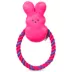 PEEPS Pink Bunny Rope Dog Toy image thumbnail 1