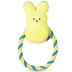 PEEPS Yellow Bunny Rope Dog Toy image thumbnail 1