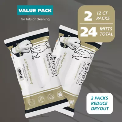 Wahl Refresh Cleaning Mitt Wipes for Dogs and Cats - Coconut Lime Verbena, 24 count - Image 5