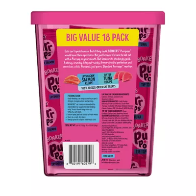 Product Bonkers Purr Pops Lickable Cat Treats - Variety Pack, Salmon & Tuna