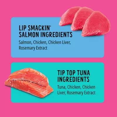 Product Bonkers Purr Pops Lickable Cat Treats - Variety Pack, Salmon & Tuna