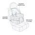 Kurgo® Heather Booster Seat - Blue image thumbnail 5