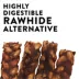 Dentley's Rawhide Alternative Collagen Braids 4 Count 8.88 OZ image thumbnail 3