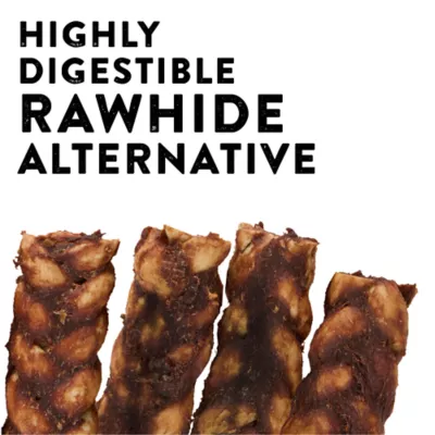Product Dentley's Rawhide Alternative Collagen Braids 4 Count 8.88 OZ