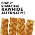 Dentley's Rawhide Alternative Collagen Braids 4 Count 8.88 OZ image thumbnail 3