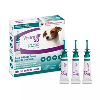 Product VECTRA 3D Flea and Tick Treatment for Dogs and Puppies - Medium Dog - 4.6-9 kg