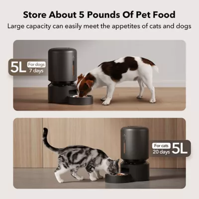 Petlibro Granary WiFi Automatic Pet Feeder 5L for Cat Dog Black