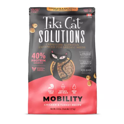 Product Tiki Cat - Adult, Dry Food, Solutions, Mobility, Chicken & Turkey, 2.8 LB