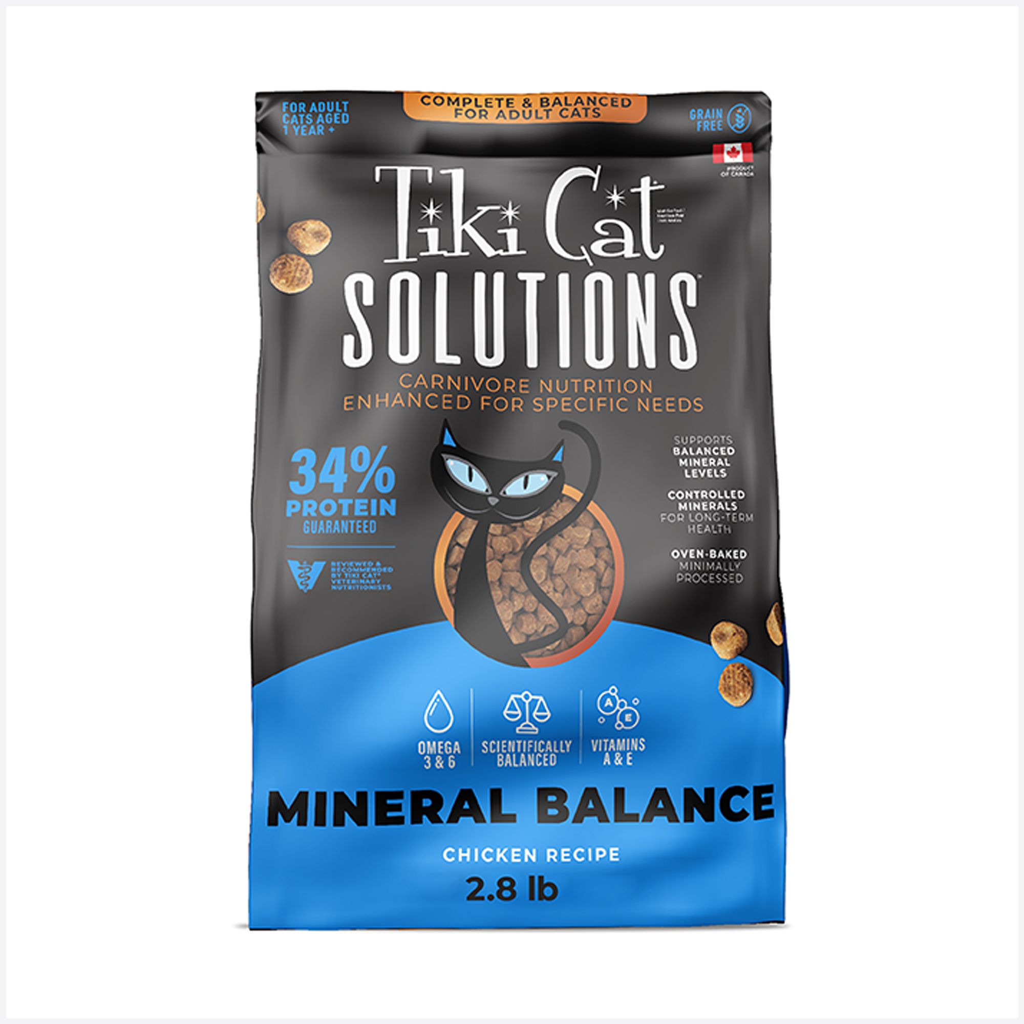 Tiki Cat® Solutions™ Adult Cat Food - Mineral Balance, Chicken Recipe by Tiki Cat