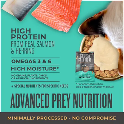 Product Tiki Cat® Solutions™ Adult Cat Food - Skin + Coat, Salmon & Herring Recipe