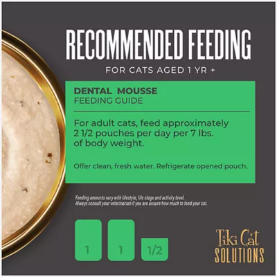 Product Tiki Cat® Solutions™ Mousse Wet Cat Food - Dental, 2.4 Oz