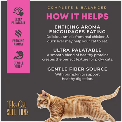 Product Tiki Cat® Solutions™ Mousse Wet Cat Food - Fussy, 12 CT, 28.8 OZ
