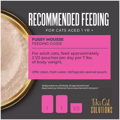 Product Tiki Cat® Solutions™ Mousse Wet Cat Food - Fussy, 12 CT, 28.8 OZ