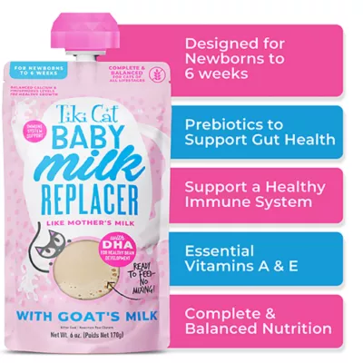 Product Tiki Cat - Kitten, Baby Milk Replacer, Goat's Milk, 6 OZ