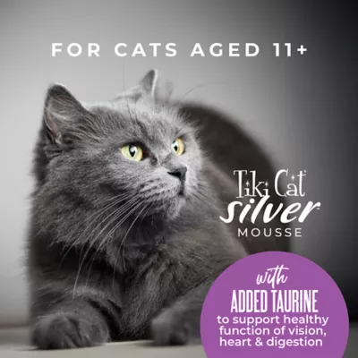 Product Tiki Cat - Senior, Wet Food, Silver, Mousse, 2.8 OZ