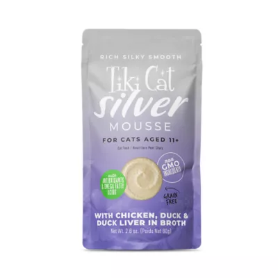 Product Tiki Cat - Senior, Wet Food, Silver, Mousse, 2.8 OZ