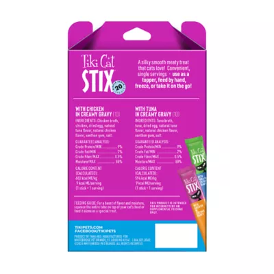 Product Tiki Cat - Adult, Stix Wet Treats, Variety Pack, 20 CT, 10 OZ