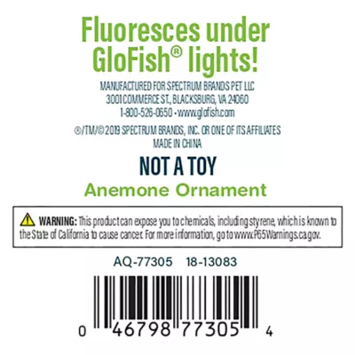 Product Glofish Yellow Anemone Ornament