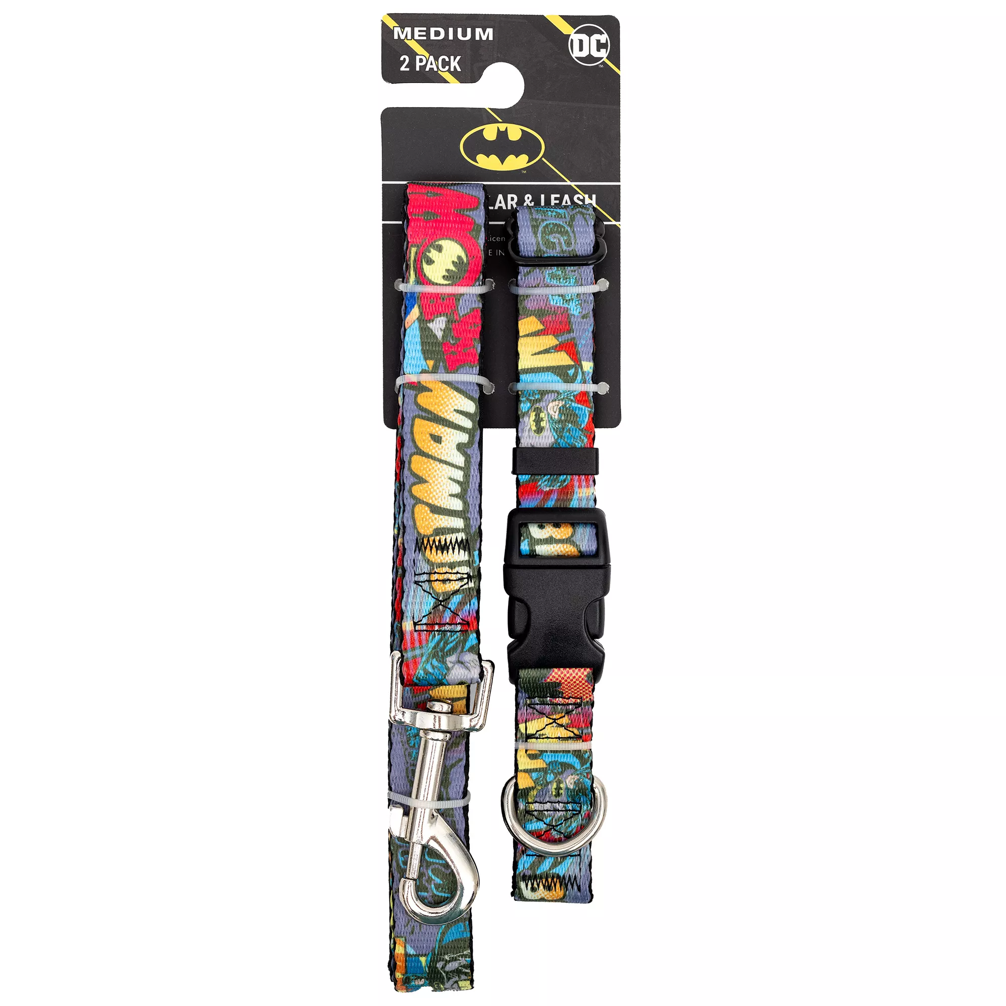 Buckle-Down Batman Dog Collar and Leash Set