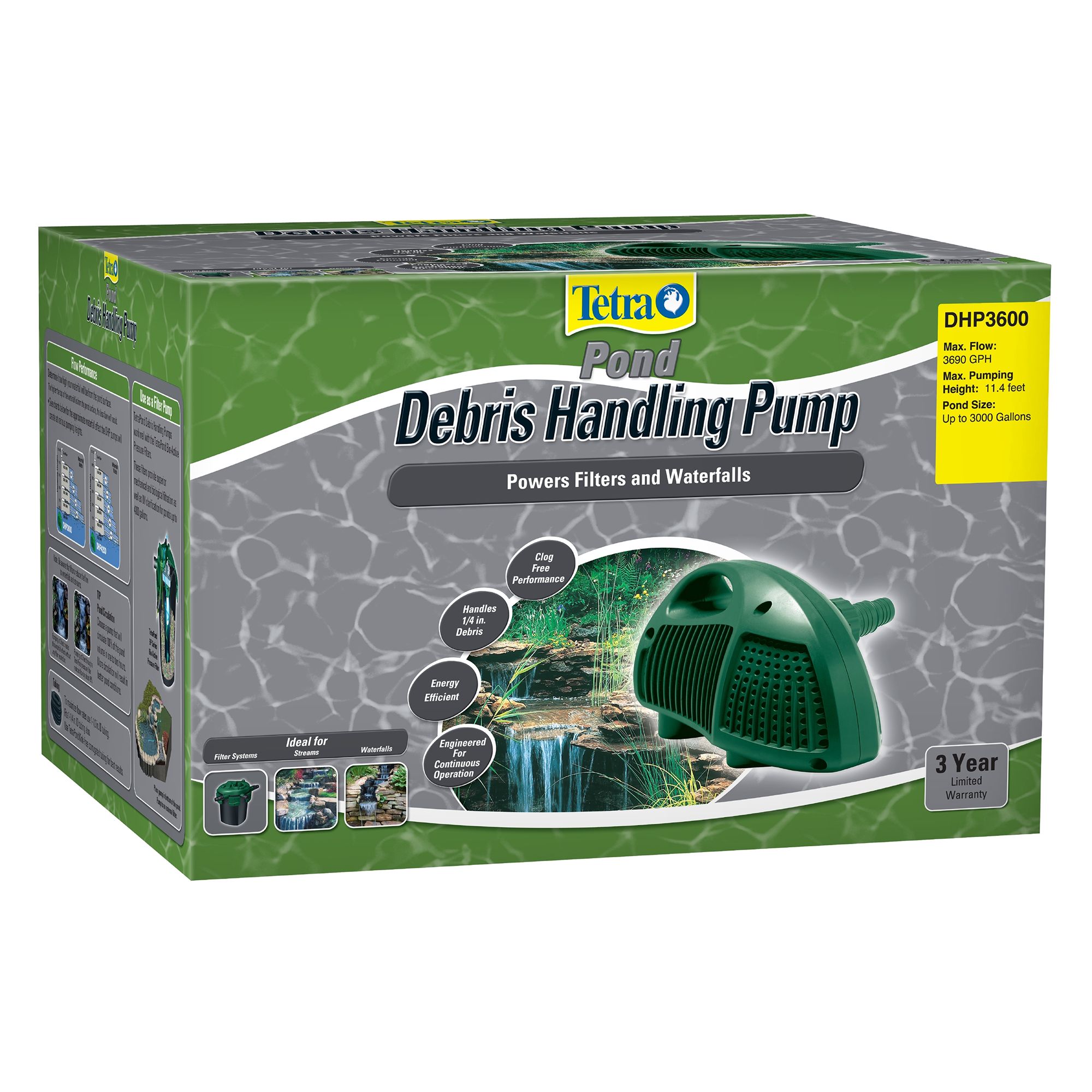 TetraPond Debris Handling Pump for Outdoor Fish Ponds