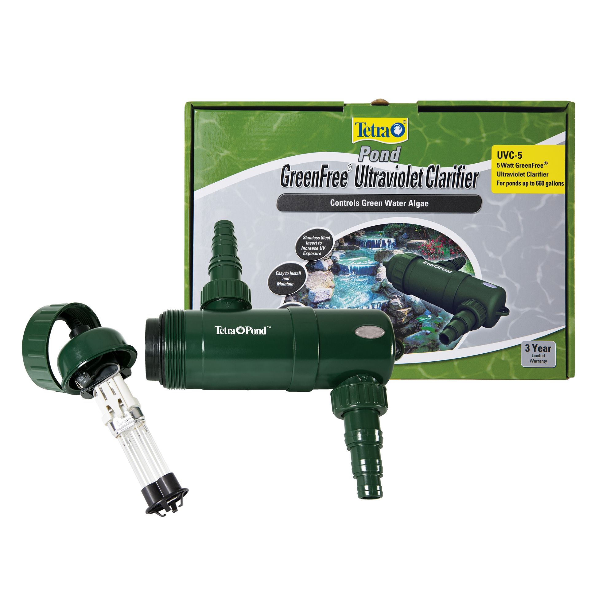 TetraPond GreenFree UV Clarifier for Clear Pond Water - thumbnail 2