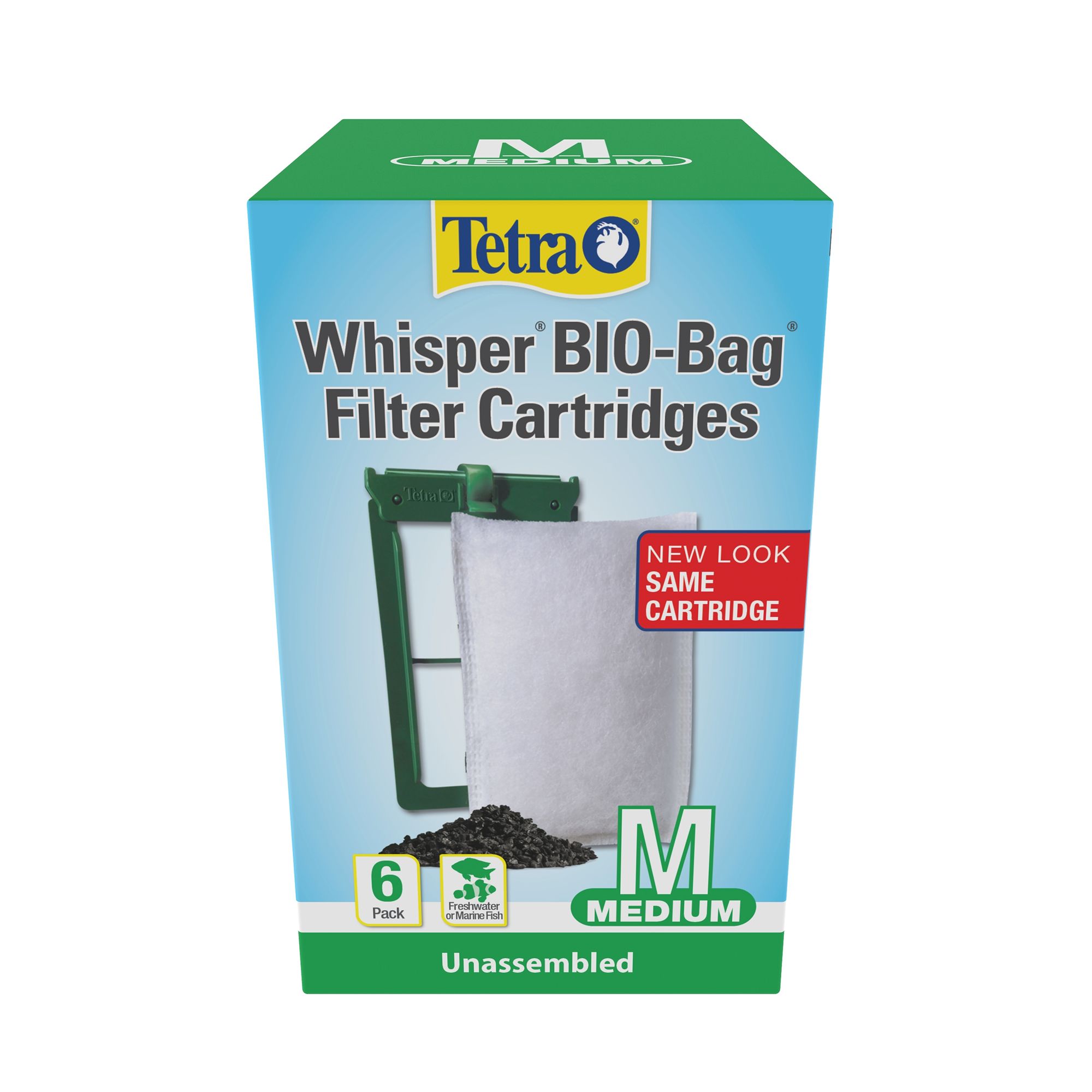 Tetra Whisper Bio Bag Filter Media 6 ct - Biological Aquarium Filter Media for Fish Tanks
