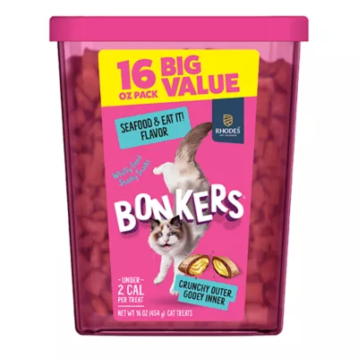 Bonkers™ Crunchy Cat Treats - Seafood & Eat It! - Image 1