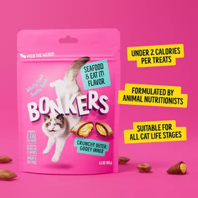 Bonkers™ Crunchy Cat Treats - Seafood & Eat It! - Image 4