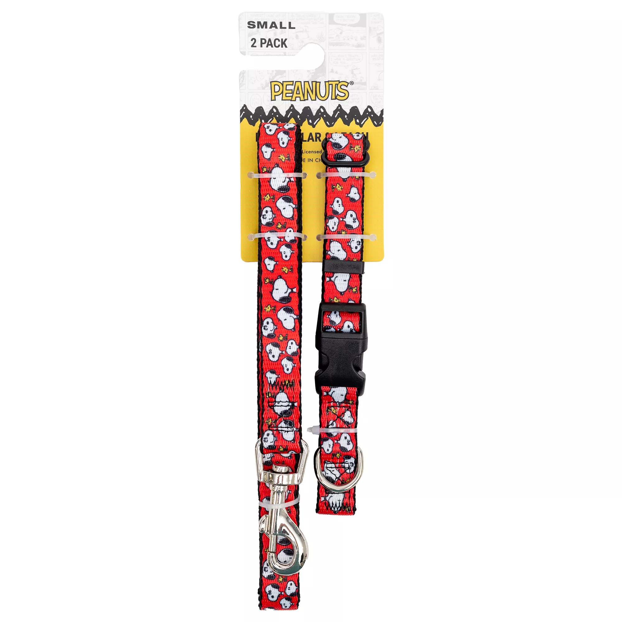 Buckle-Down Snoopy Dog Collar and Leash Set