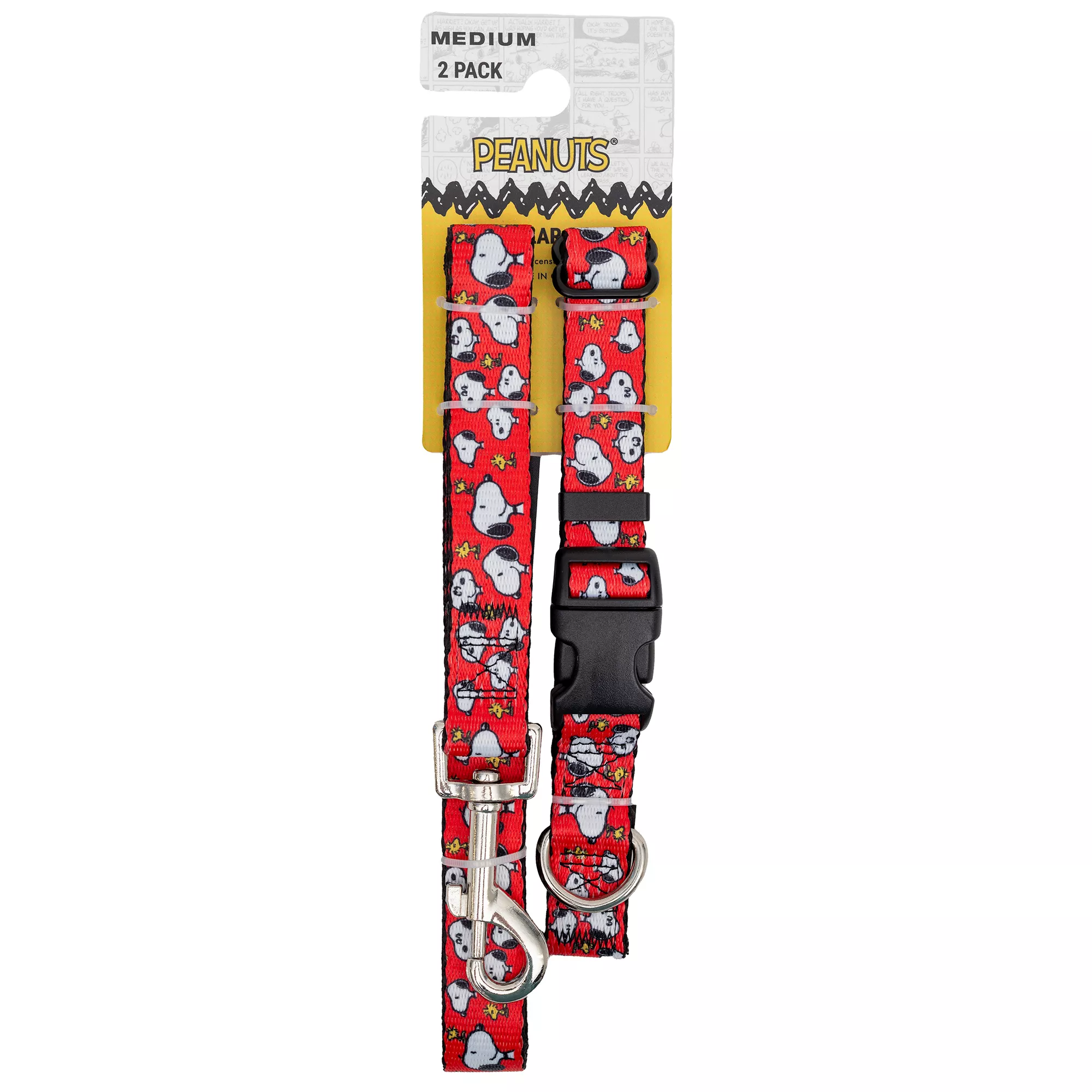Buckle-Down Snoopy Dog Collar and Leash Set