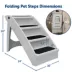 PetSafe® CozyUp Folding Pet Steps - Grey image thumbnail 6