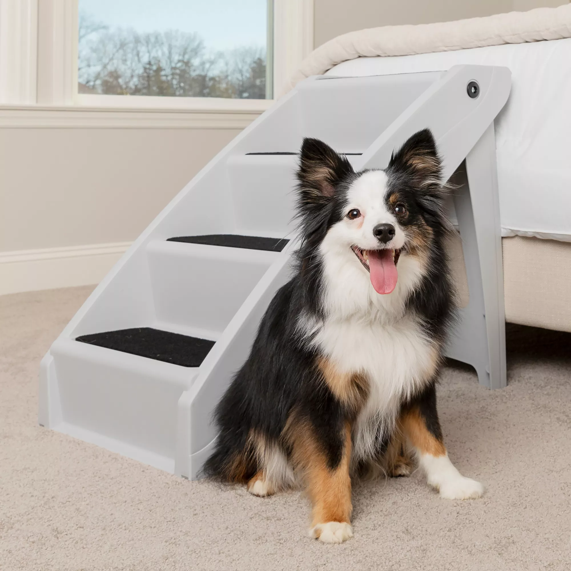 PetSafe CozyUp Folding Pet Steps - Grey