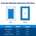 PetSafe® Extreme Weather Aluminum Pet Door image thumbnail 7