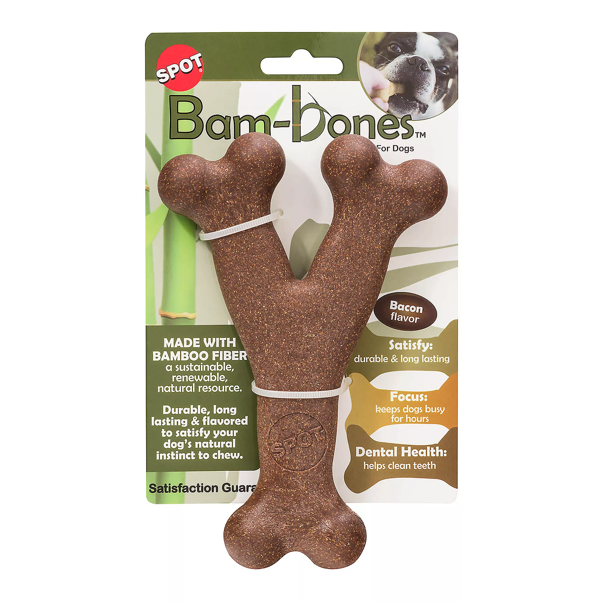 Bam-bones Wishbone Bacon Dog Toy