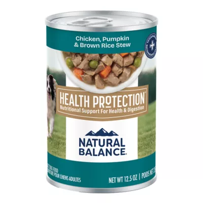 Product Natural Balance Health Protection Adult Wet Dog Food - Chicken & Pumpkin Stew, 12.5 oz