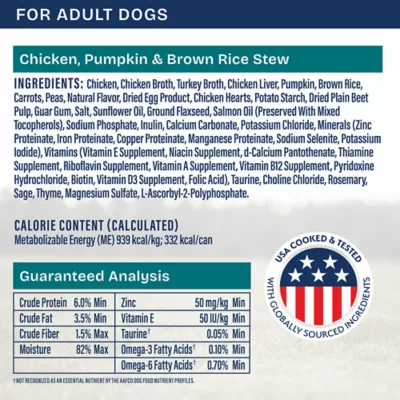 Product Natural Balance Health Protection Adult Wet Dog Food - Chicken & Pumpkin Stew, 12.5 oz