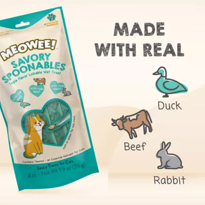 Product Meowee! Savory Spoonables - 4 CT, 1.9 OZ