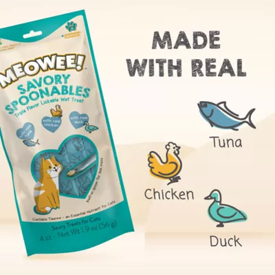 Product Meowee! Savory Spoonables - 4 CT, 1.9 OZ